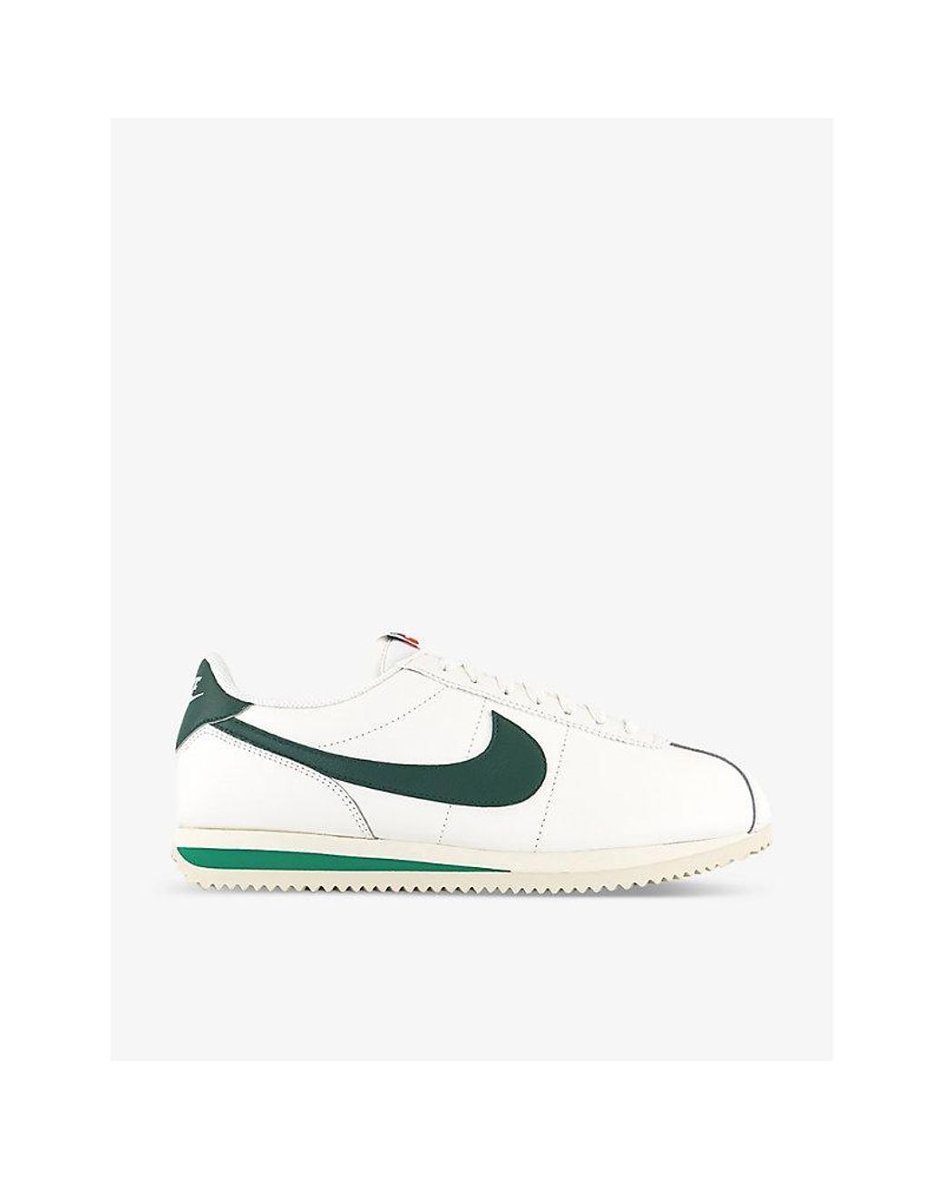 Nike Cortez Retro-branding Leather Low-top Trainers 9. in Green for Men |  Lyst