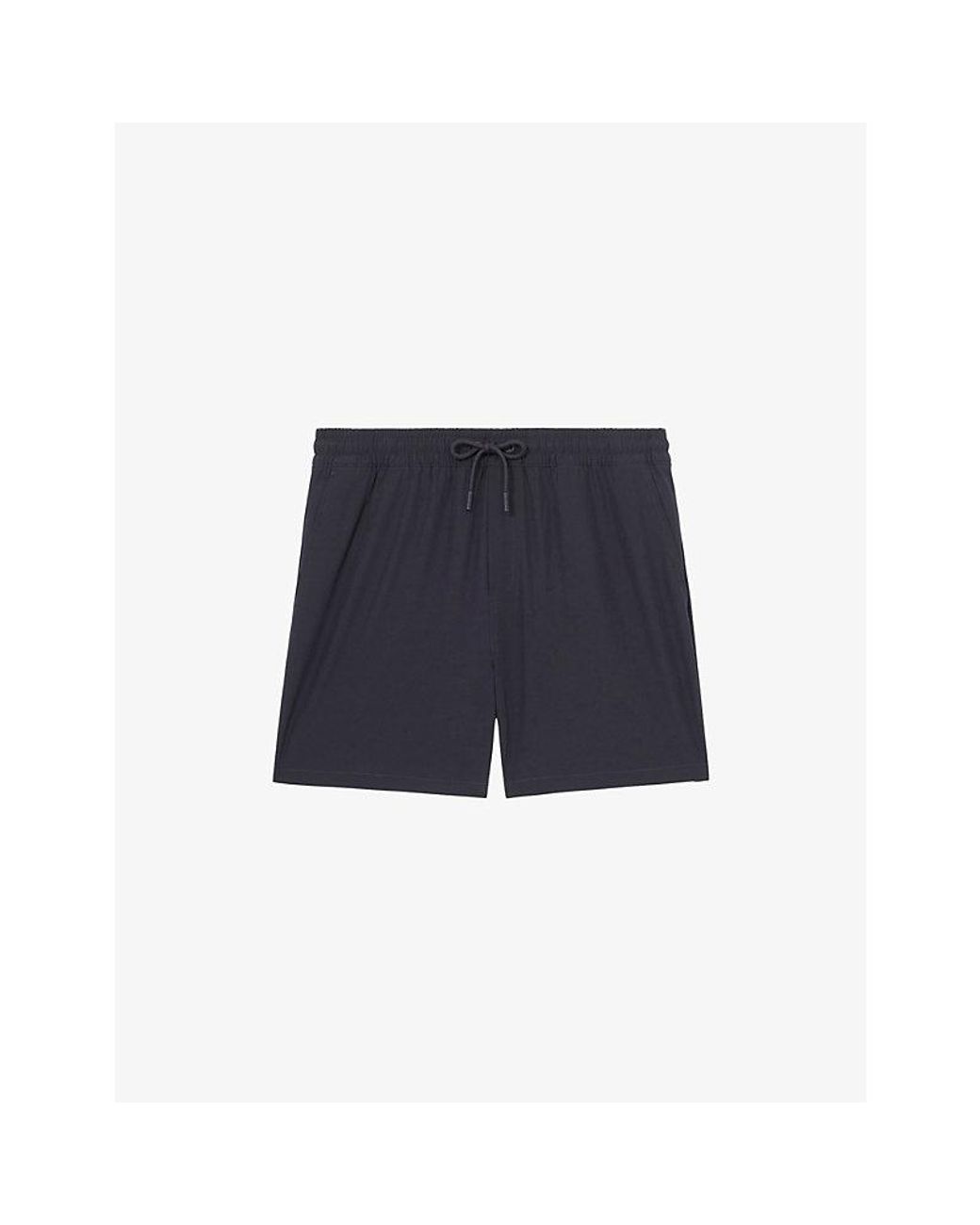 Reiss Blue Cliff Drawstring Swim Shorts for men
