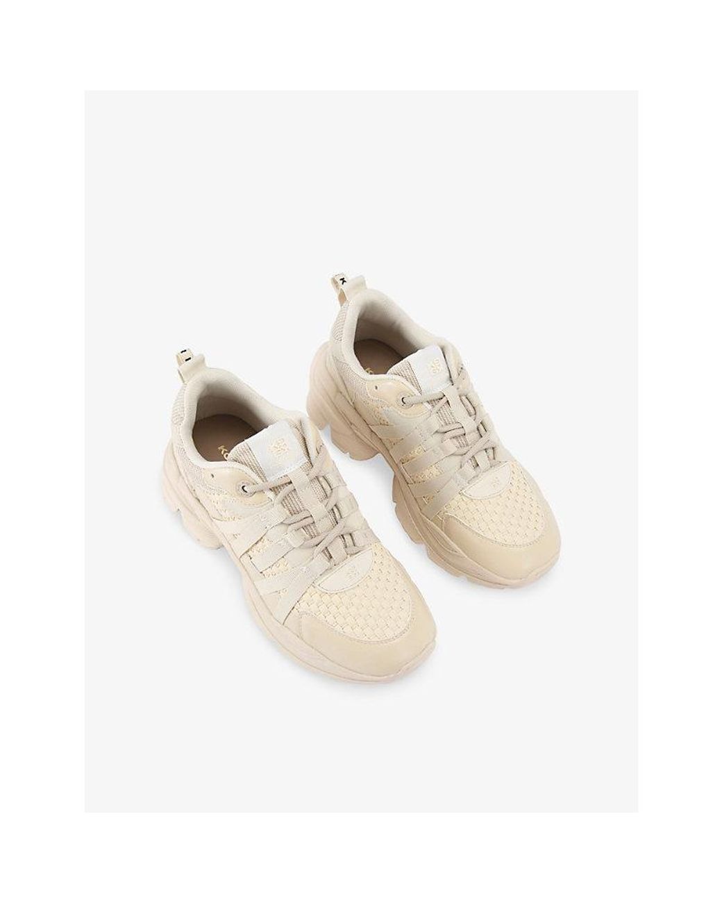 KG by Kurt Geiger Natural Lucy Lu Faux-Leather Low-Top Trainers