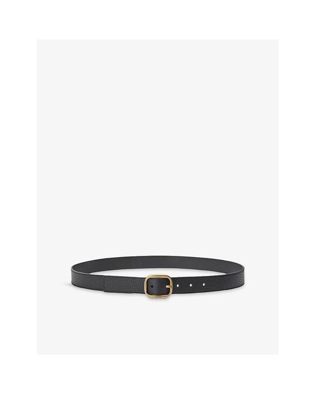 Loewe Multicolor Rounded-Buckle Leather Belt
