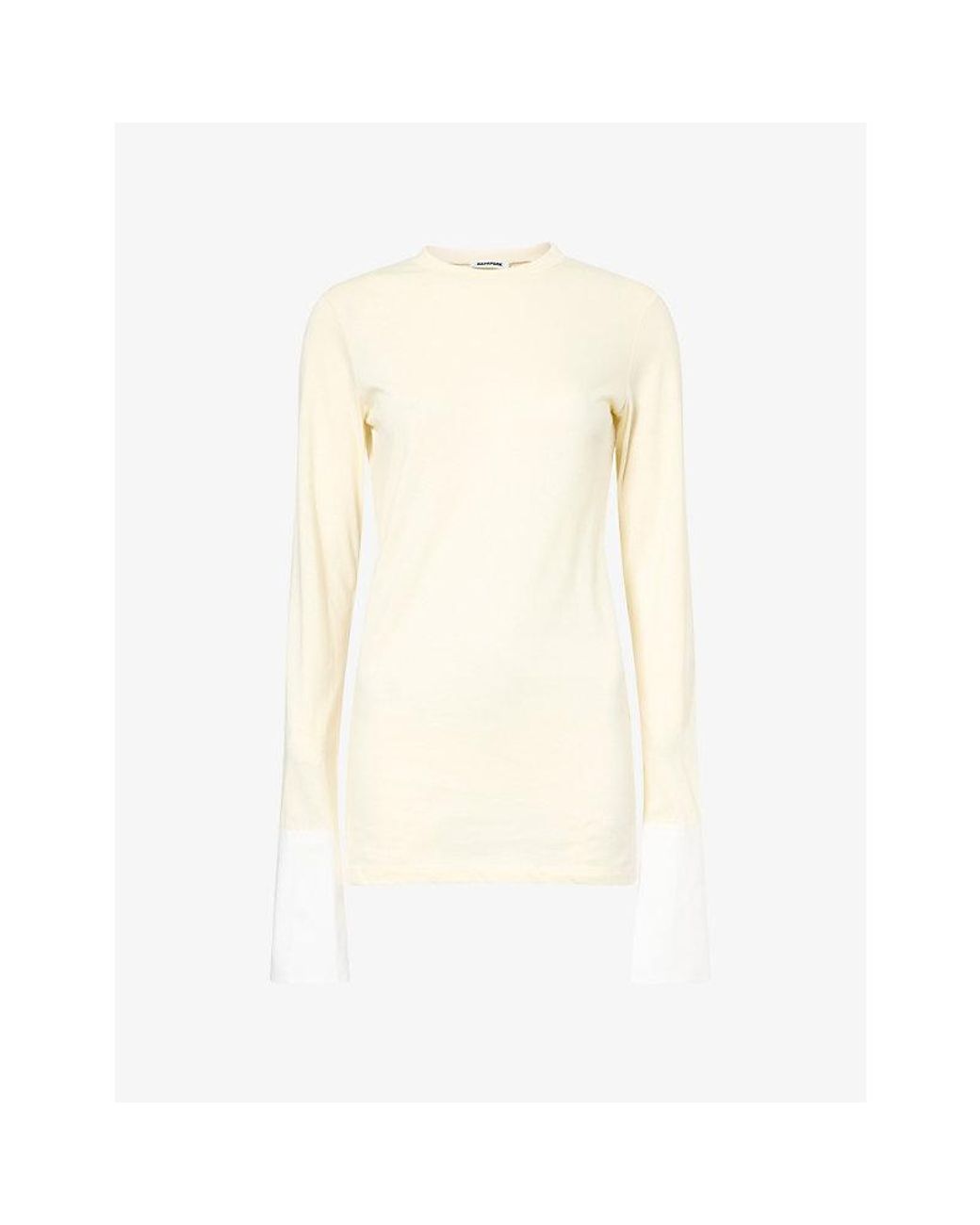 DARKPARK Natural Nora Crew-Neck Cotton-Jersey Top