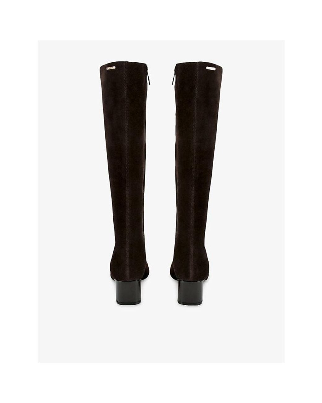 Carvela Kurt Geiger Black Cleo Suede Knee-High Boots