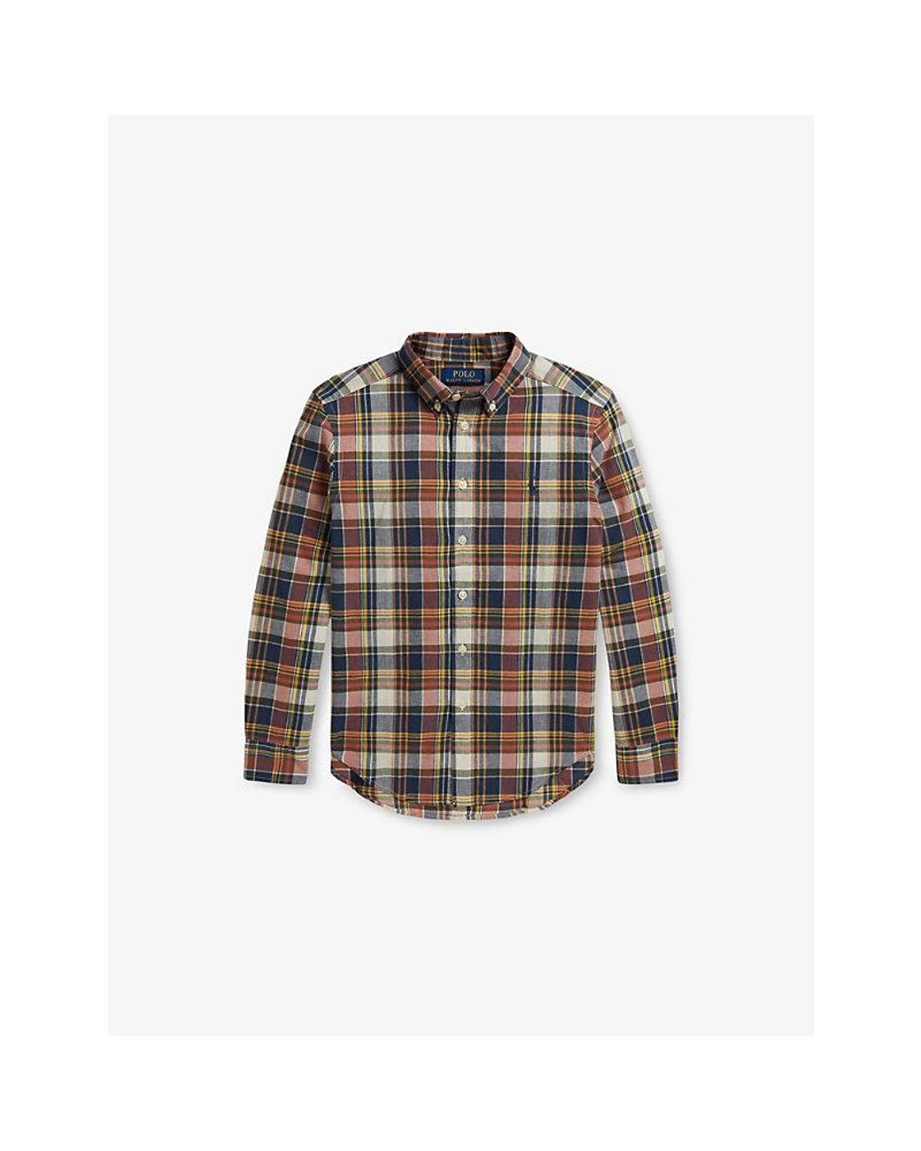 Polo Ralph Lauren Multicolor Boys' Checked Logo-Embroidered Cotton Sport Shirt for men