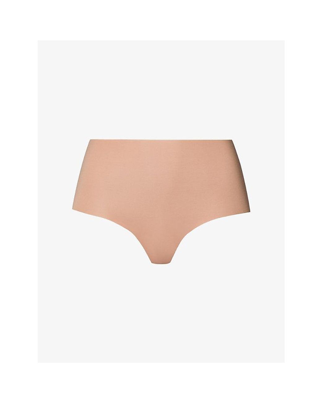 Hanro White Invisible High-Rise Stretch-Cotton Briefs