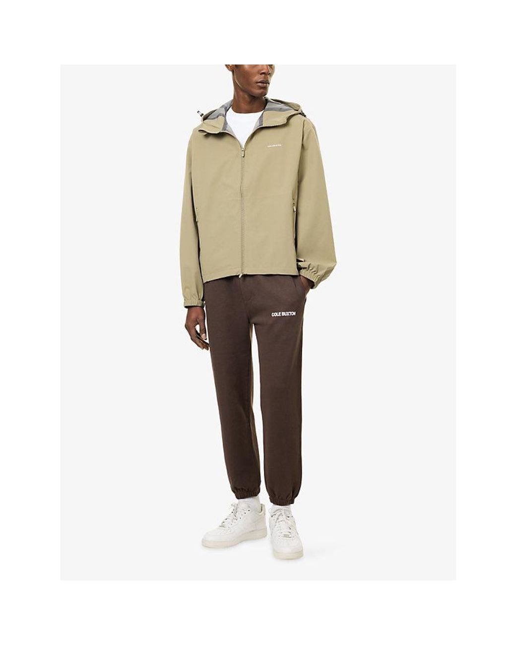 Cole Buxton Brown Cb Sportswear Logo-Print Cotton-Jersey Jogging Bottoms for men