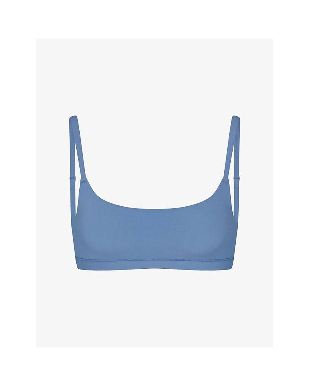 Skims Blue Fits Everybody Scoop Jersey Bralette