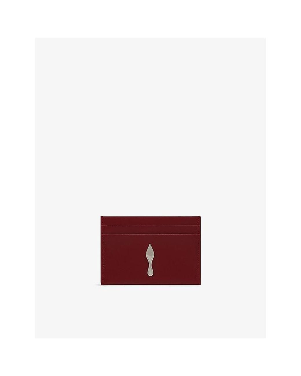Christian Louboutin Red Bettina Leather Card Holder for men