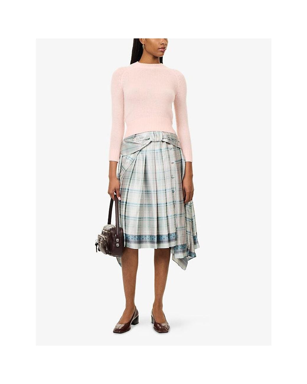 Acne Pink Koyala Cashmere Knit Top