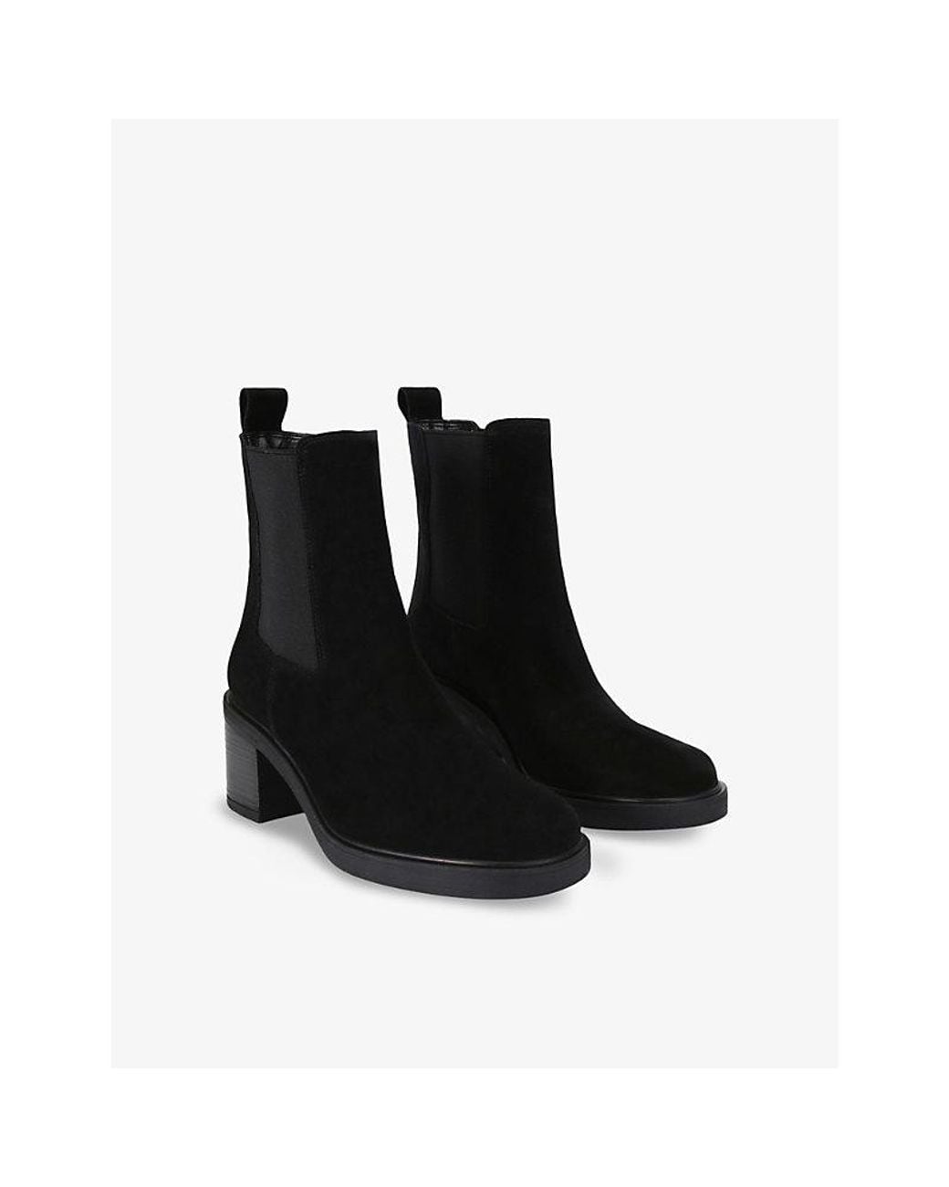 Carvela Kurt Geiger Black Chiara Suede Heeled Boots