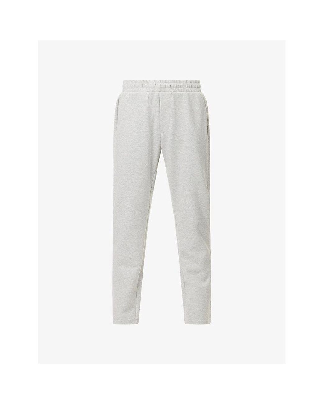 Arne Gray Slim-Leg Interlock Cotton-Jersey Jogging Bottoms for men