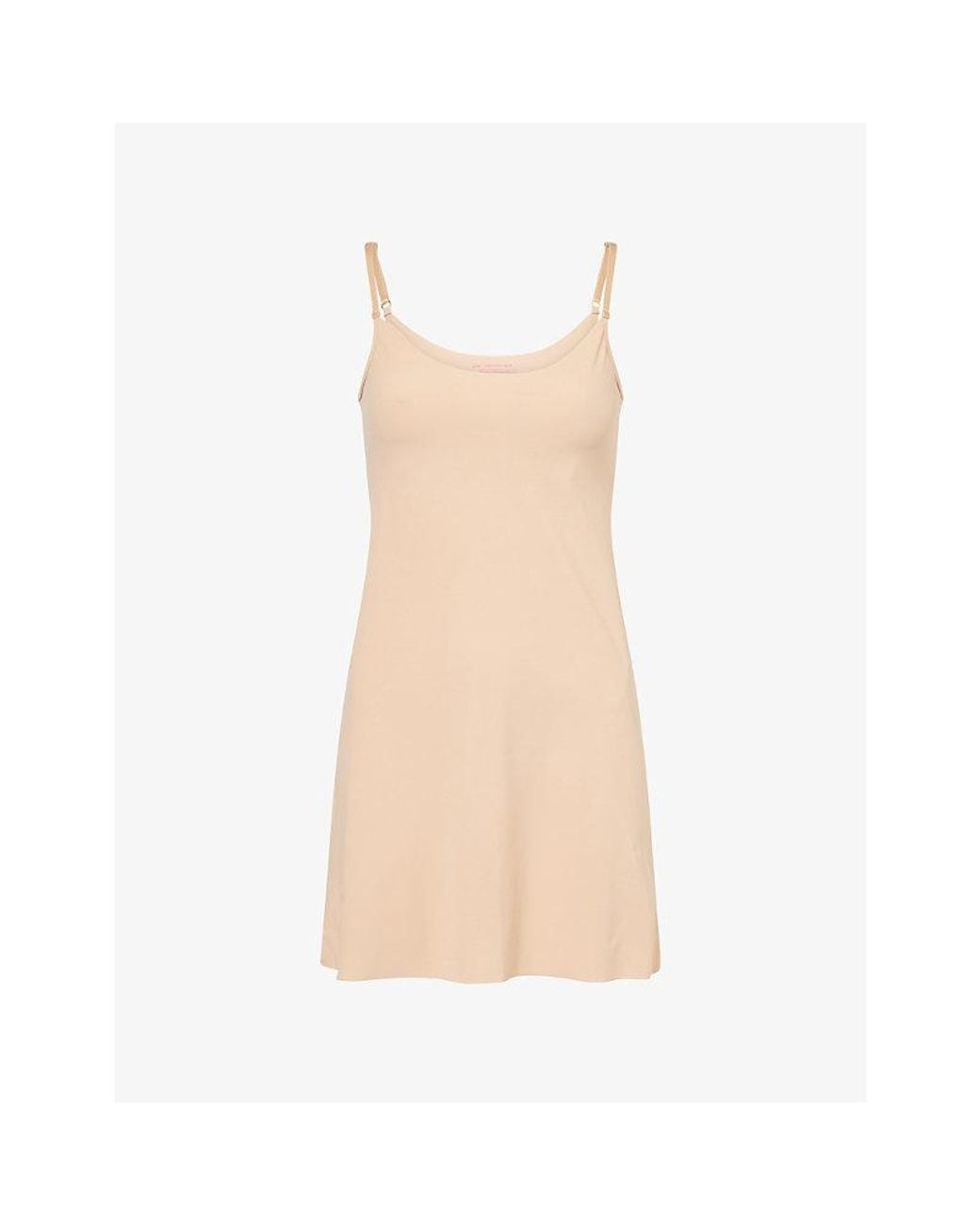 Commando Natural Cami Slip Stretch-Woven Mini Dress