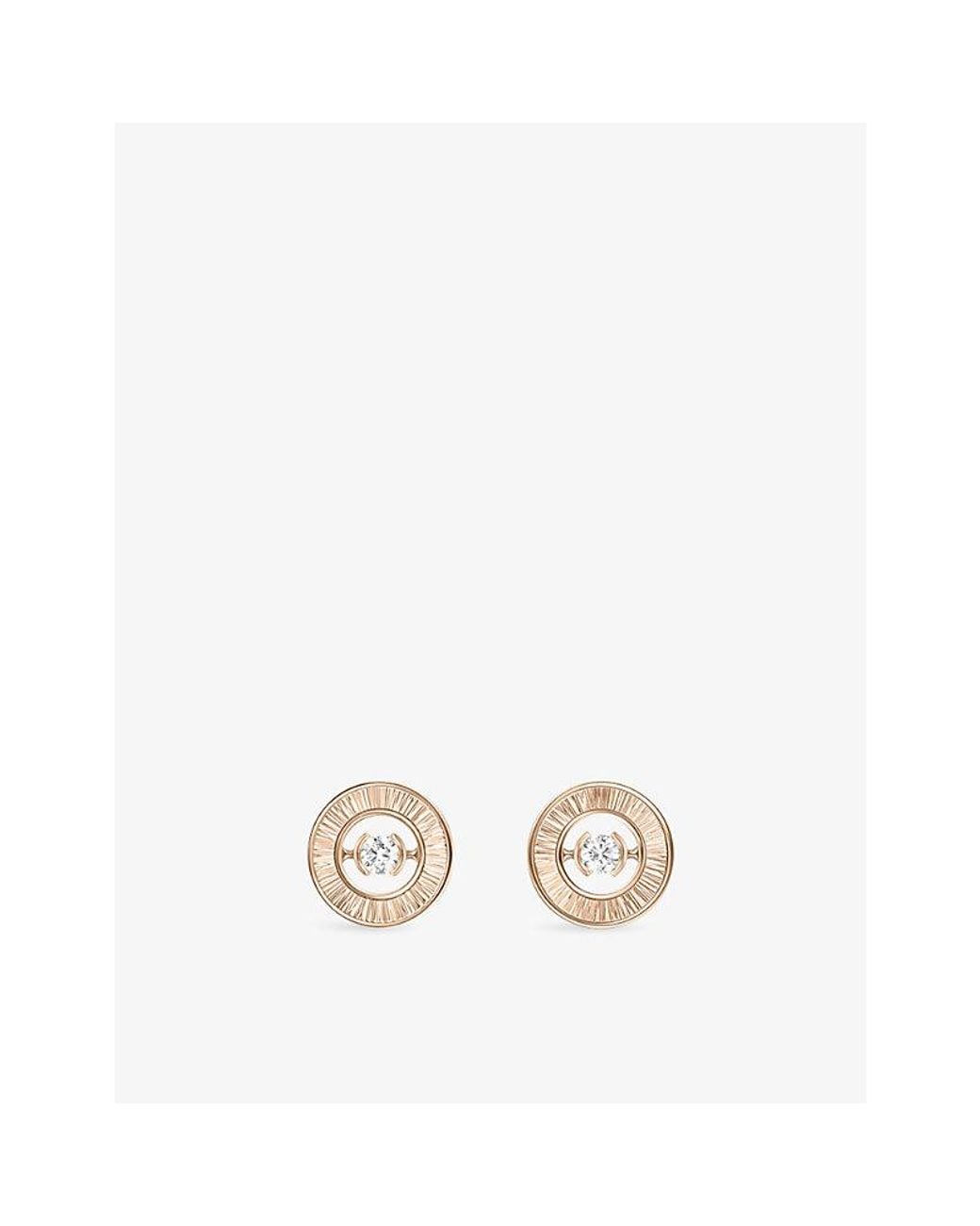 Piaget Metallic Possession 18Ct Rose- And 0.11Ct Brilliant-Cut Diamond Stud Earrings