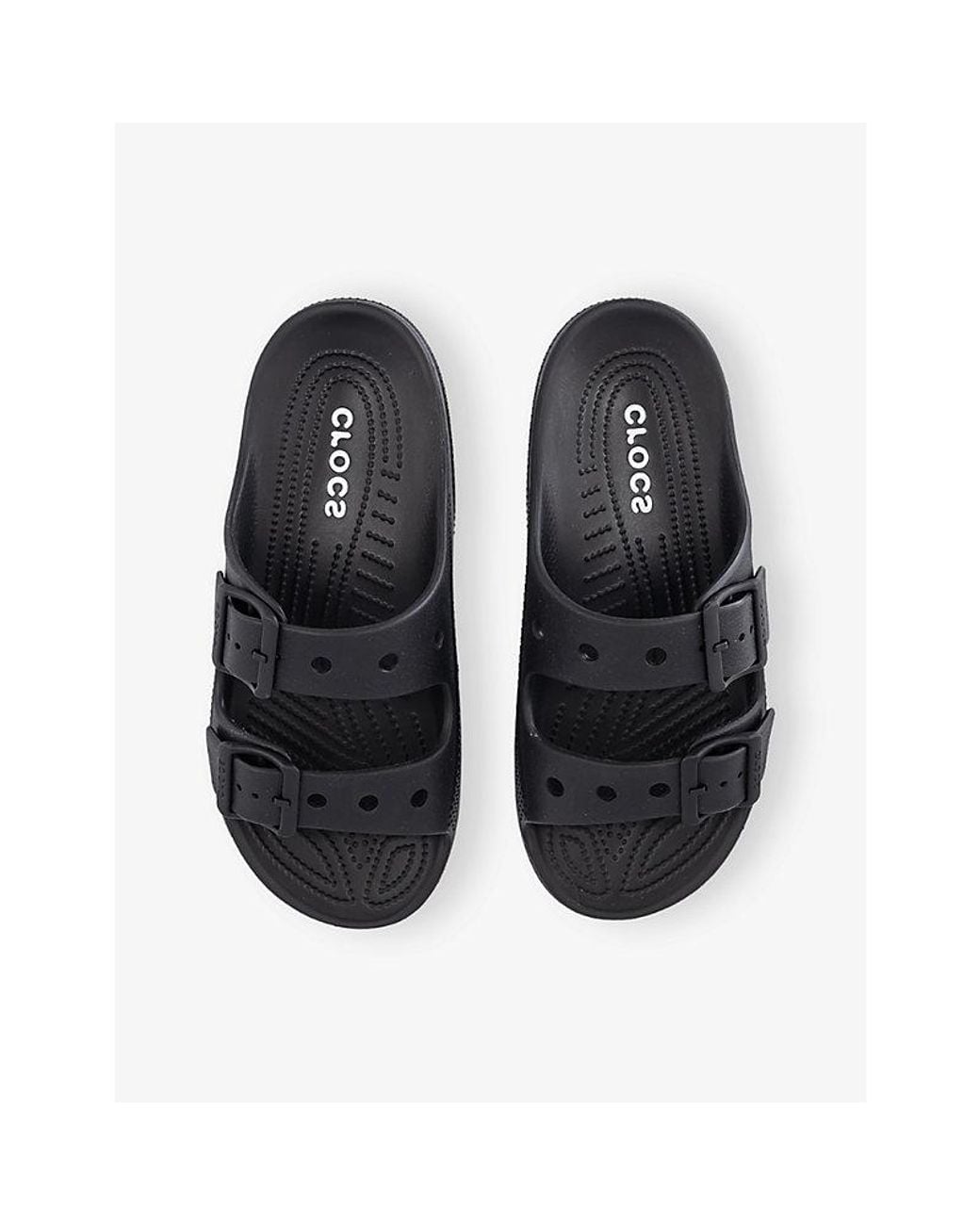 CROCSTM Blue Saturday Two-Strap Rubber Sandals