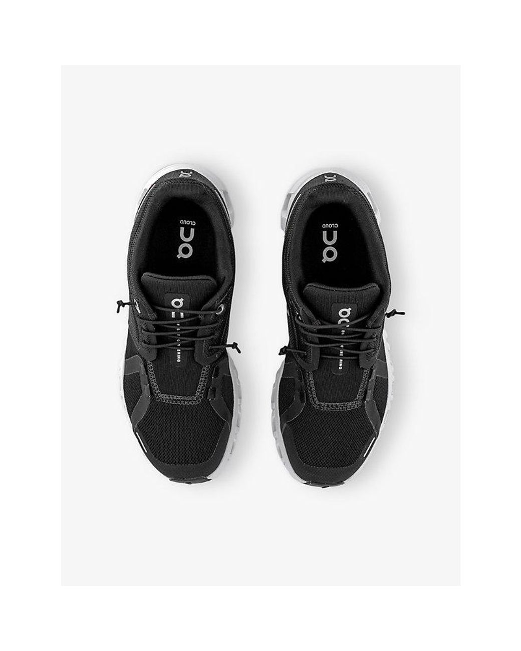 On Shoes Black Cloud 6 Mesh Low-Top Trainers for men