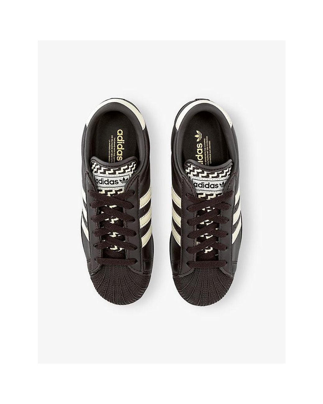 Adidas Black Superstar Lo Pro Leather Trainers
