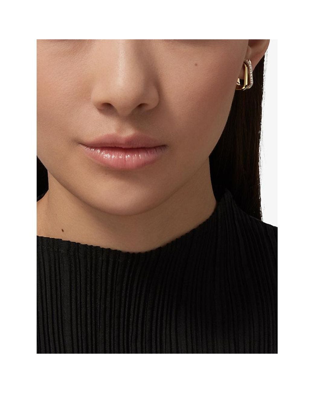 Cartier Metallic Trinity 18Ct- Rose- - And 0.49Ct Brilliant-Cut Diamond Cushion Earrings