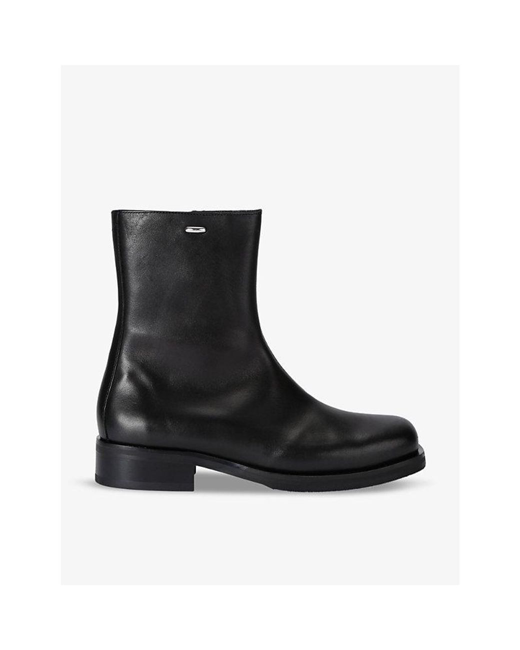 Our Legacy Black Camion Leather Ankle Boots for men