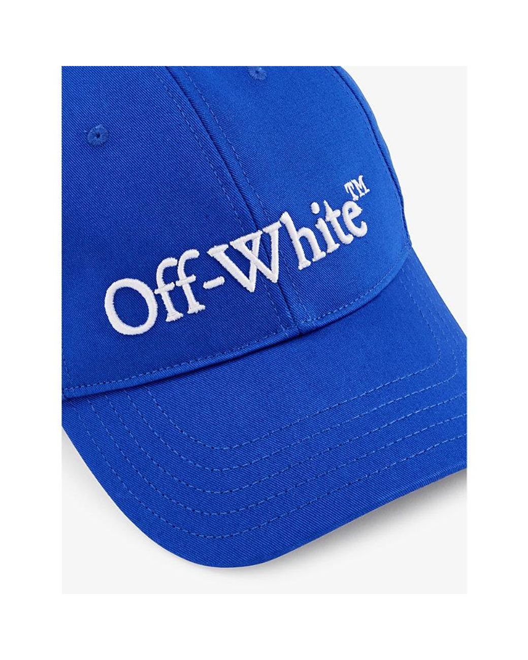 Off-White c/o Virgil Abloh Bookish Brand-embroidered Cotton Baseball Cap in  Blue for Men | Lyst