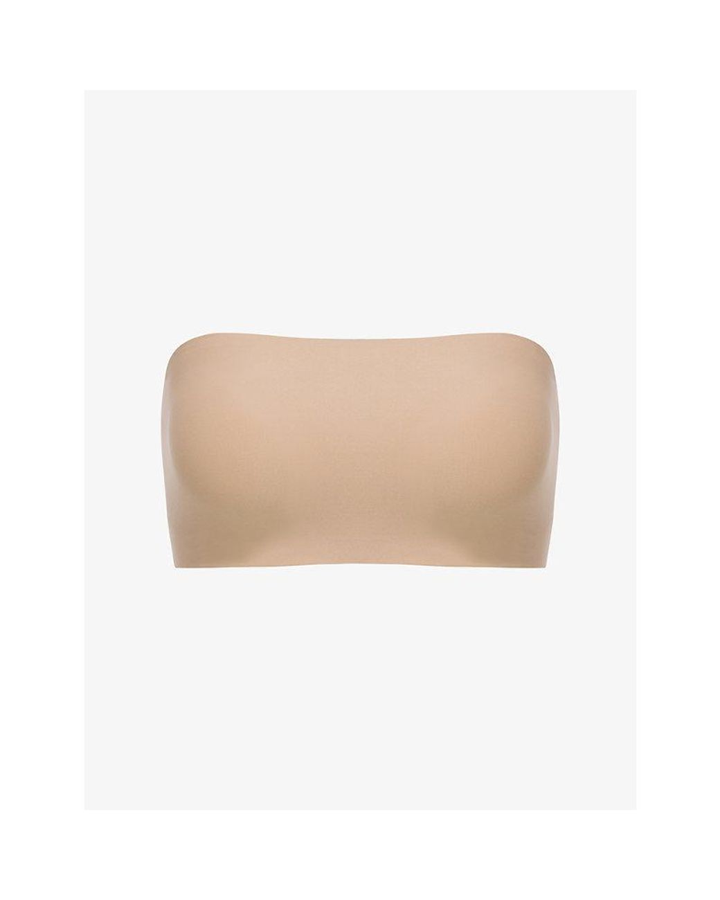 Chantelle White Soft Stretch Smooth Padded Bandeau Bra