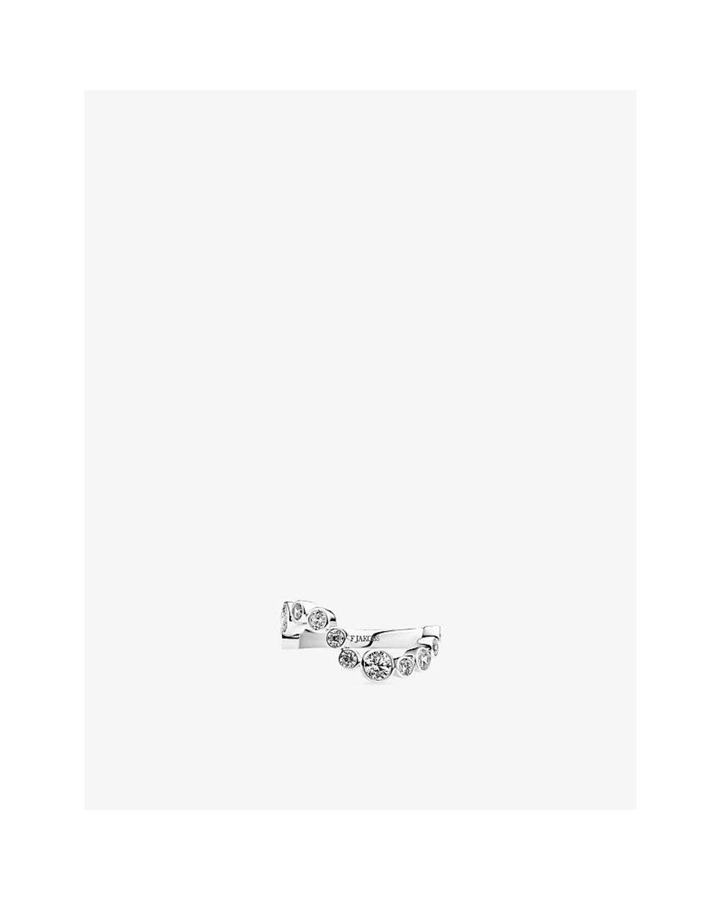 Sif Jakobs White Sardinien Wave Rhodium-Plated 925 Sterling- And Cubic-Zirconia Ring