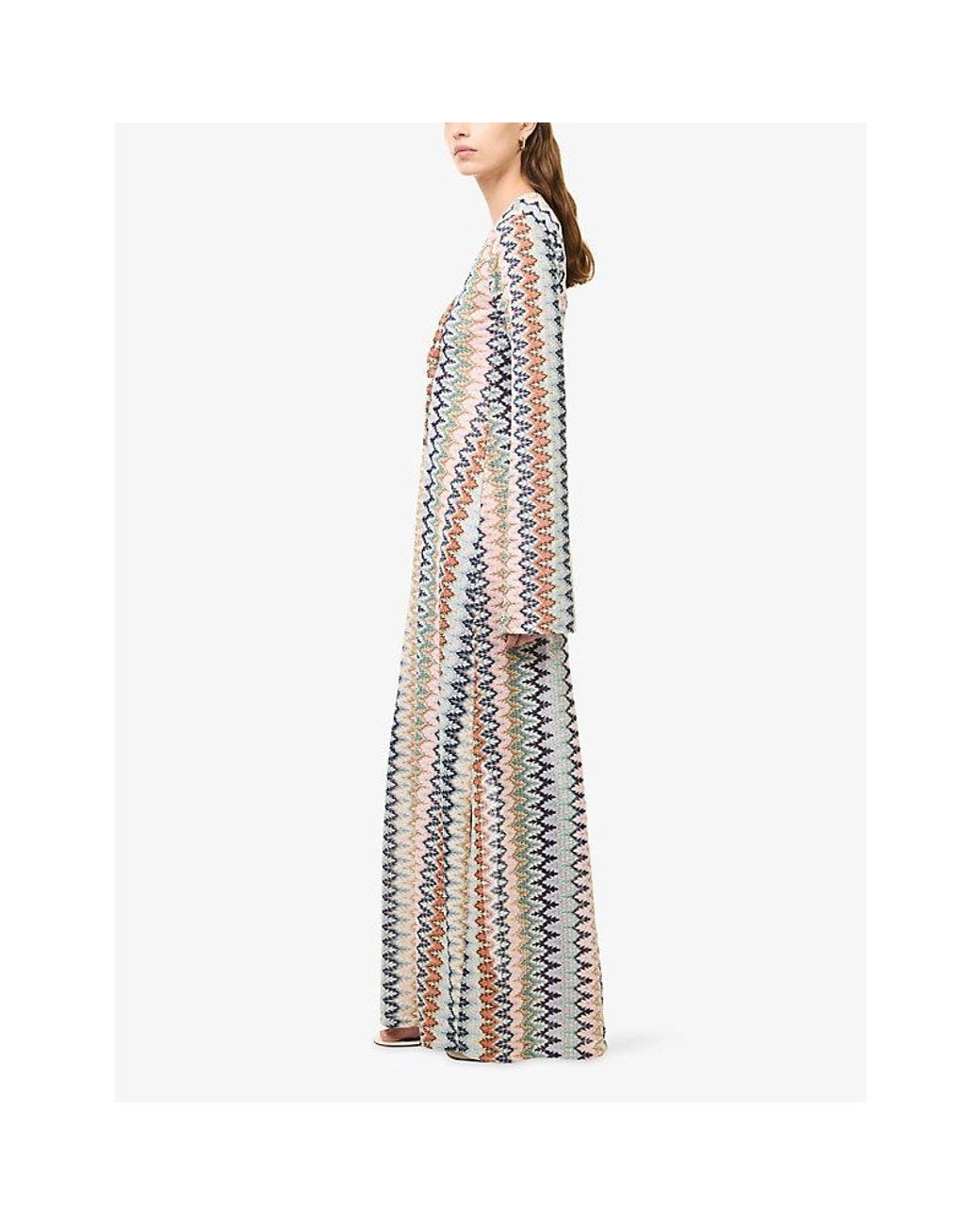 Cheap Monday Multicolor Corossol Plunge-Neck Crochet-Knit Maxi Dress