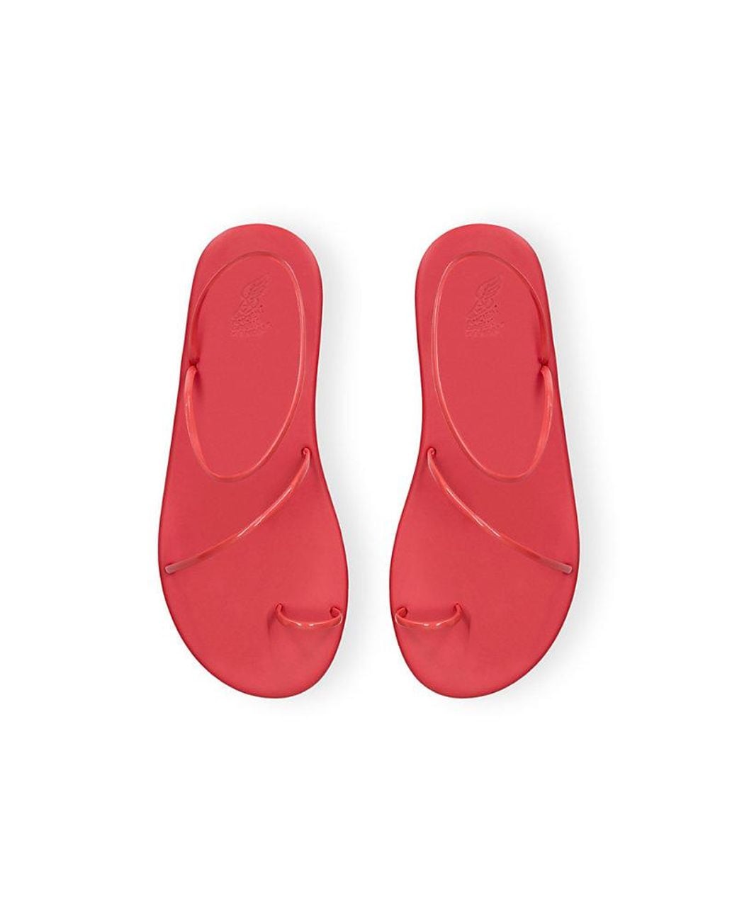 Ancient Greek Sandals Red Kansiz Faux-Leather Sandals