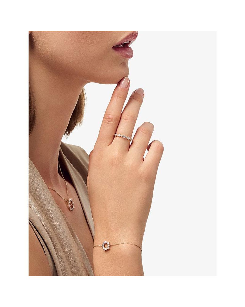 Sif Jakobs Metallic Brina 14Ct- And 0.52Ct Lab-Grown Diamond Bracelet