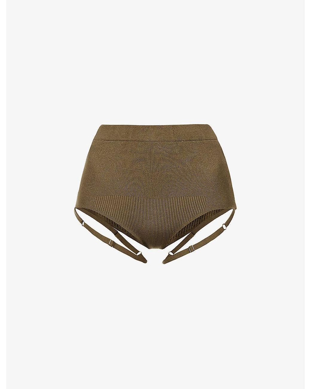 Jacquemus La Culotte Sierra Mid-rise Knitted Shorts in Natural