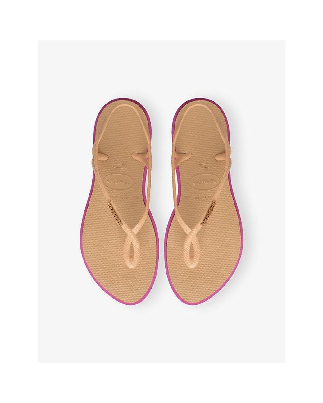 Havaianas Pink Luna Rubber Flip Flops