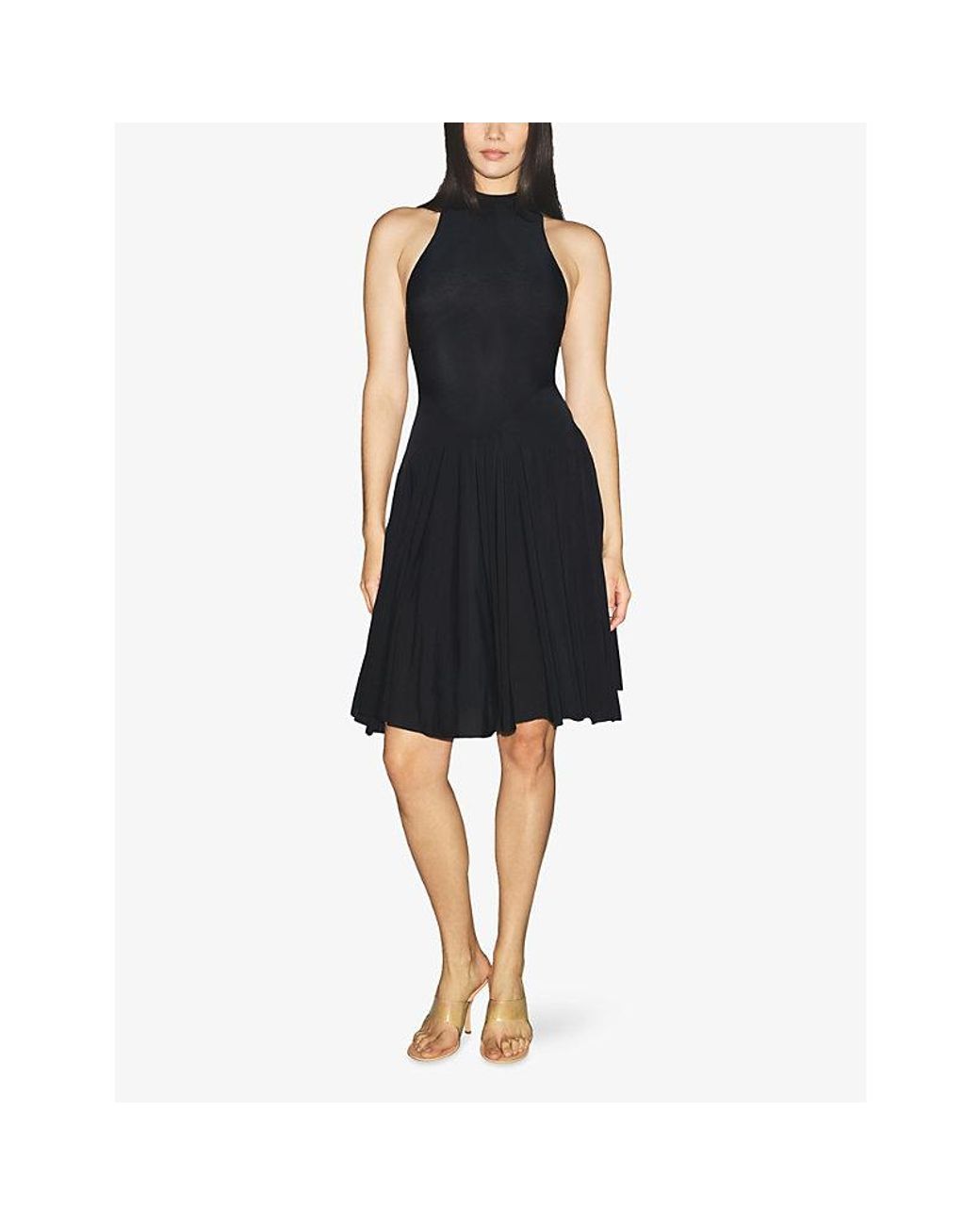 skims milky sheer high neck dress Skims Milky Sheer High Neck Midi Dress