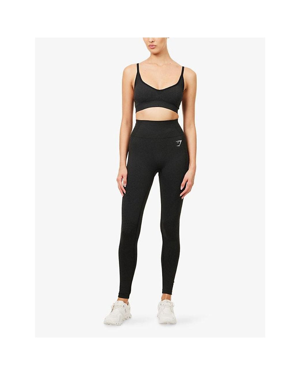 GYMSHARK Black Vital Stretch-Jersey Sports Bra