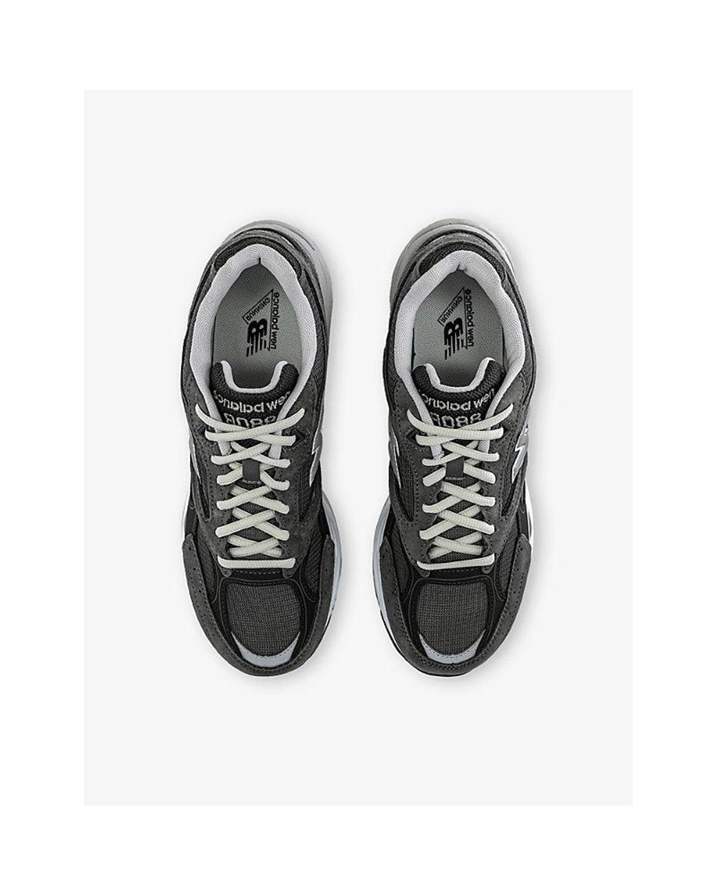 New Balance Black 880R Suede And Leather Trainers for men