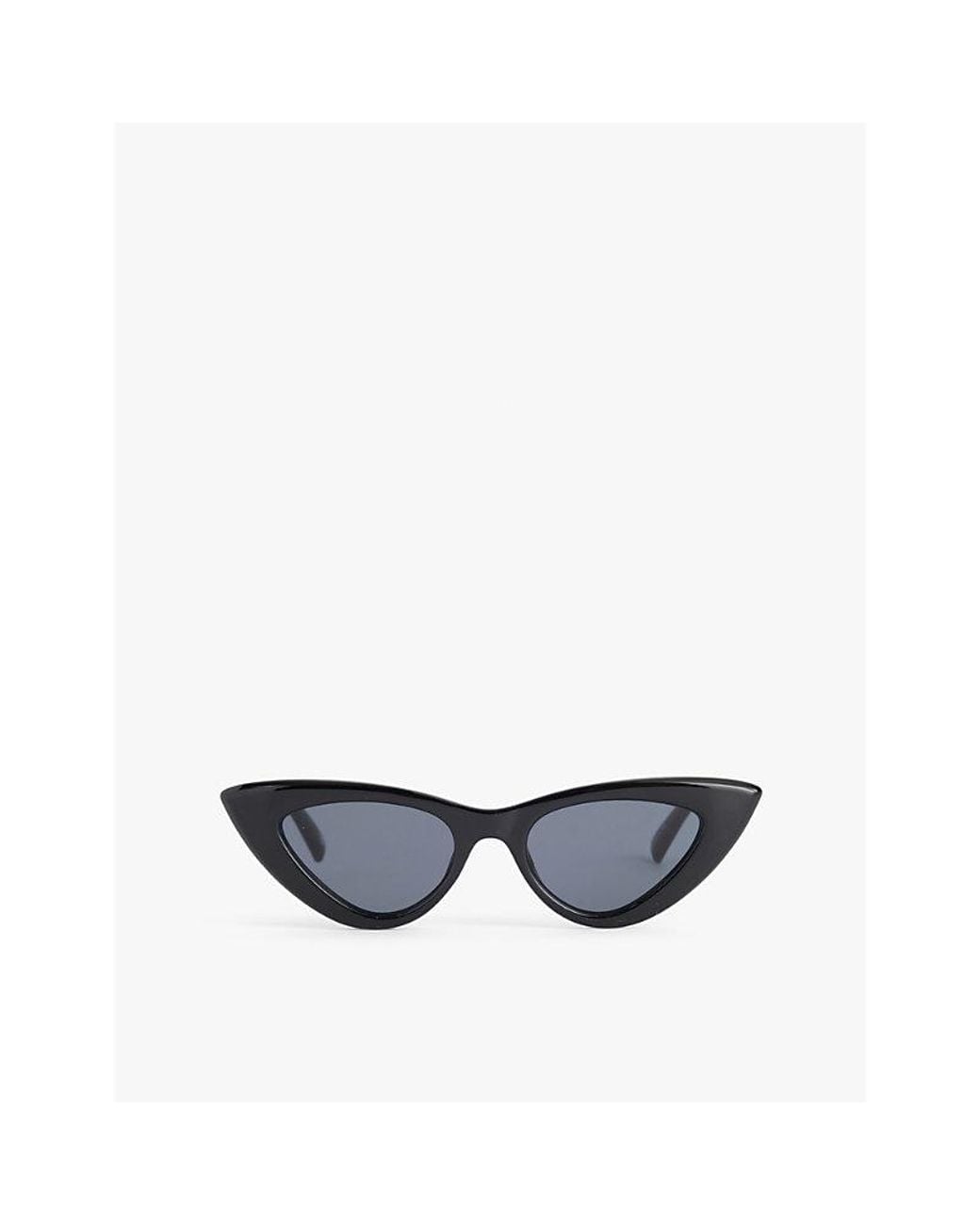 Le Specs Blue Hypnosis Cat Eye-Frame Plastic Sunglasses
