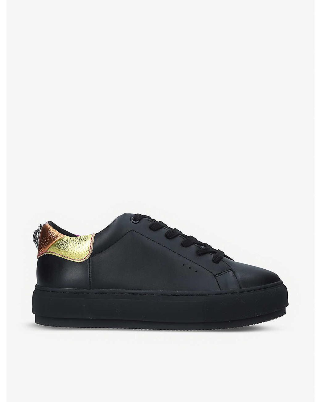 kurt geiger laney black trim trainers