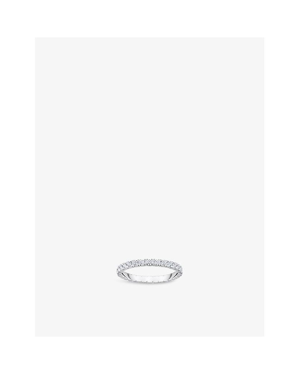 Thomas Sabo White Delicate Sterling- And Cubic Zirconia Ring