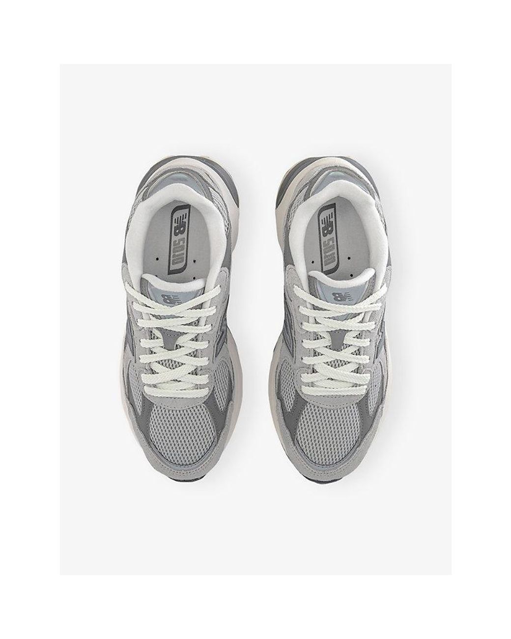 New Balance White 2010 Suede Trainers