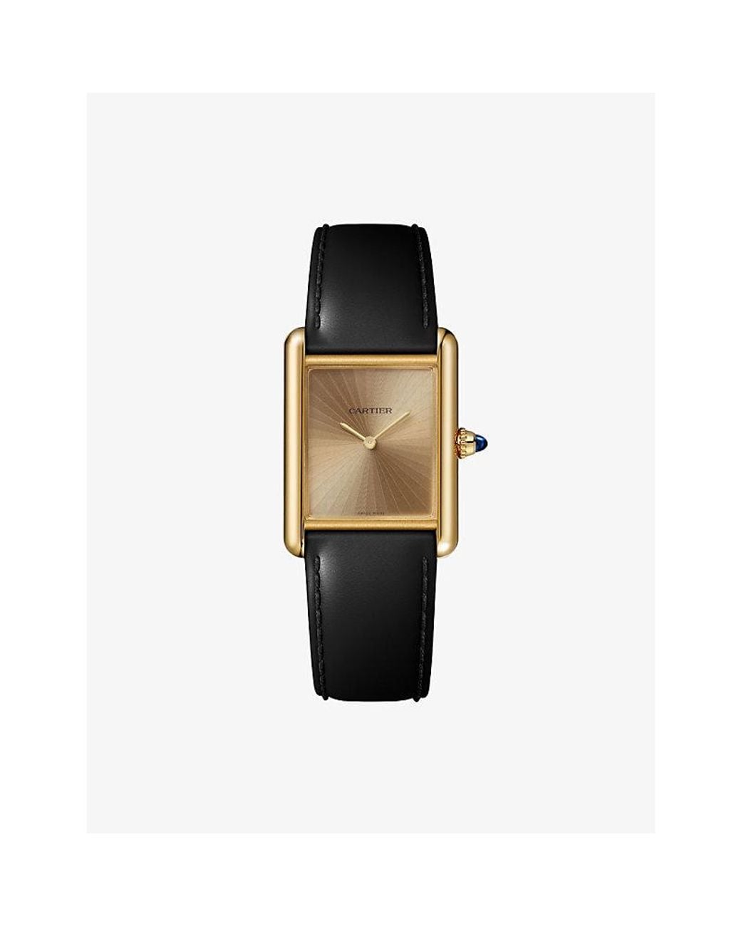 Cartier Black Tank Louis Medium Model 18Ct- Watch 33.7 X 25.5Mm