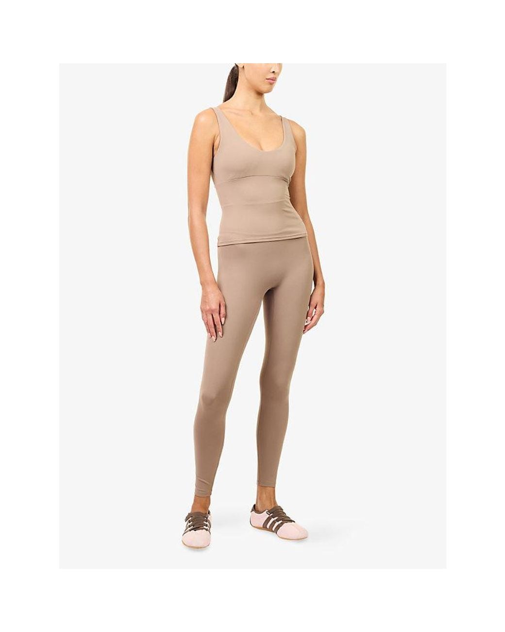 ADANOLA Natural Ultimate V-Neck Top