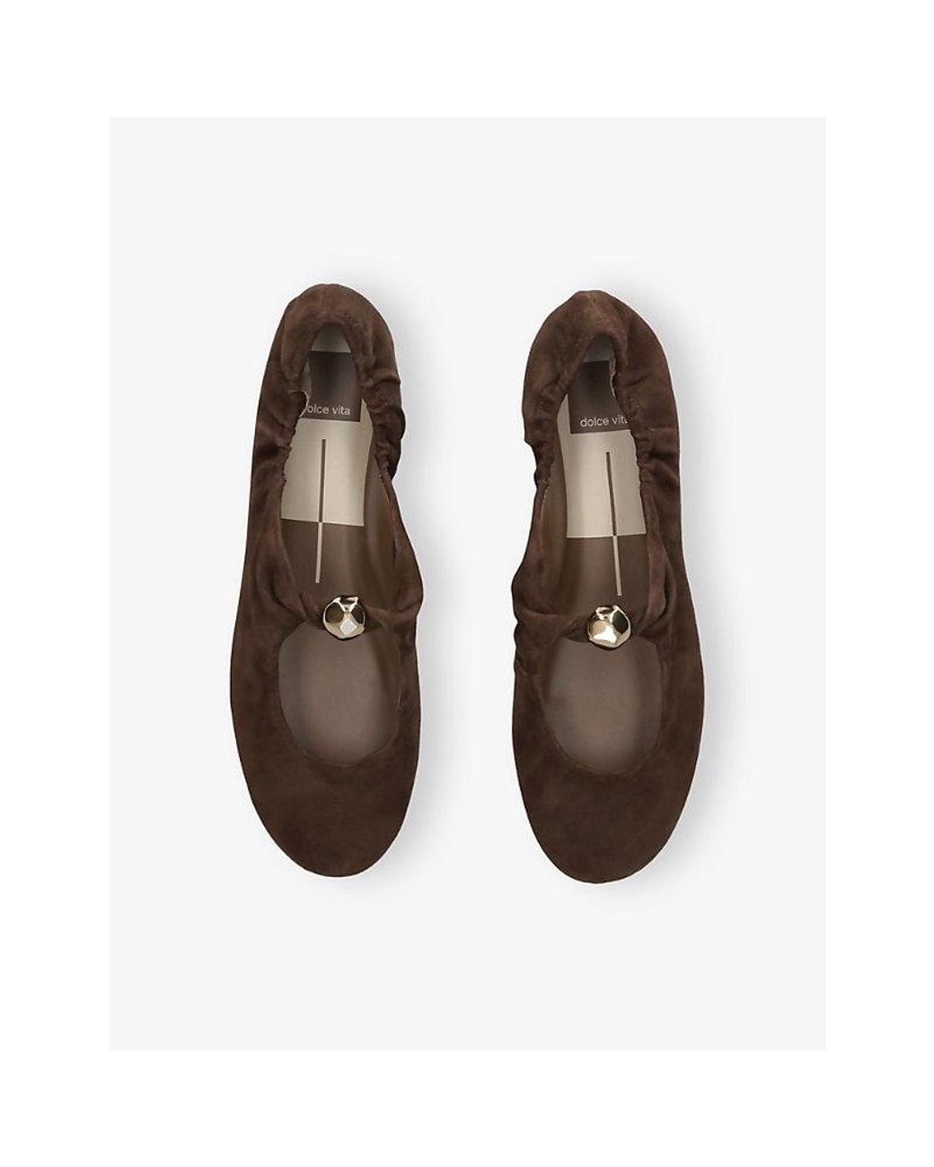 Dolce Vita Brown Cornel Suede Ballet Flats