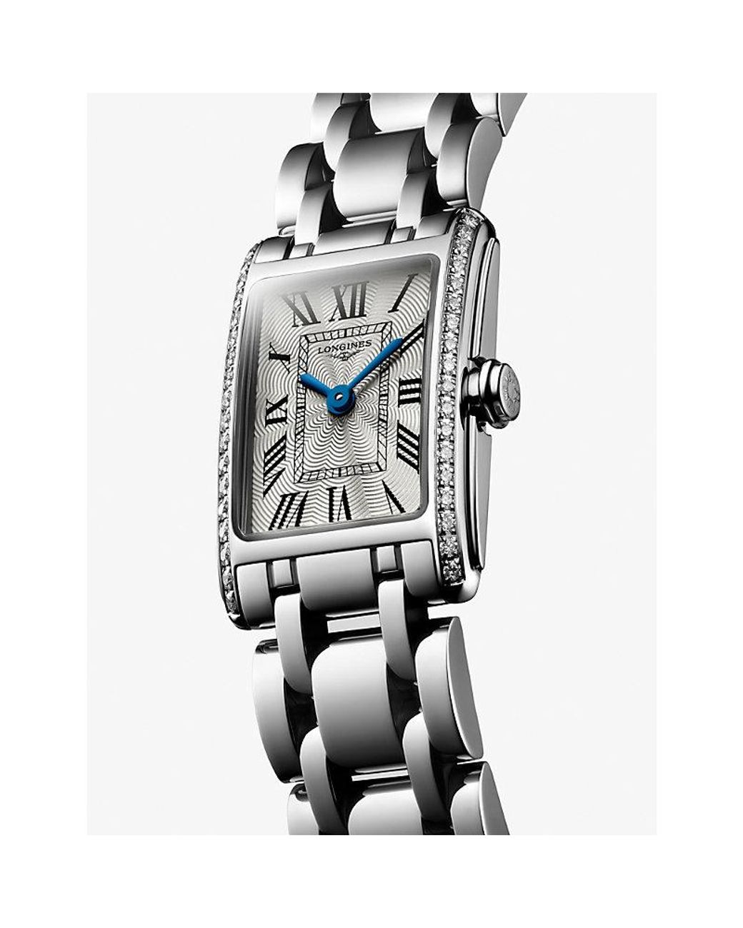 Longines White L5.258.0.71.6 Dolcevita Stainless-Steel And 0.280Ct Diamond Quartz Watch for men