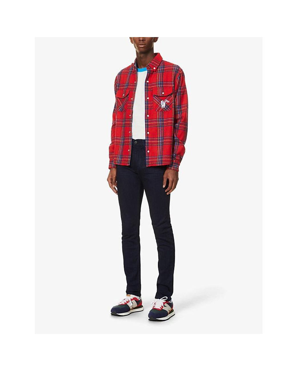 PAIGE Blue Transcend Lennox 32-Inch Slim Jeans for men