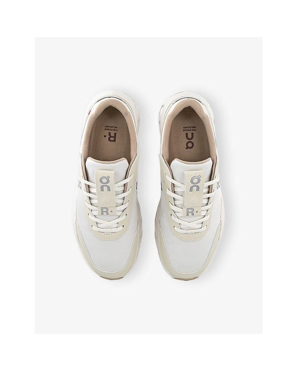On Shoes White The Roger Wildcard Leather And Mesh Trainers for men