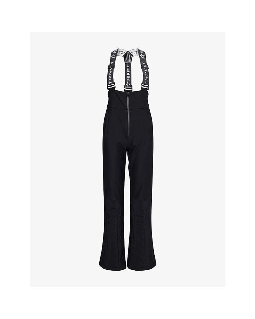 Perfect Moment Black 80S Slalom Bib High-Waist Pant