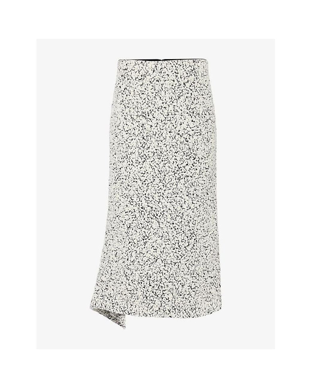 Ashlyn Gray Shida Bouclé Midi Skirt