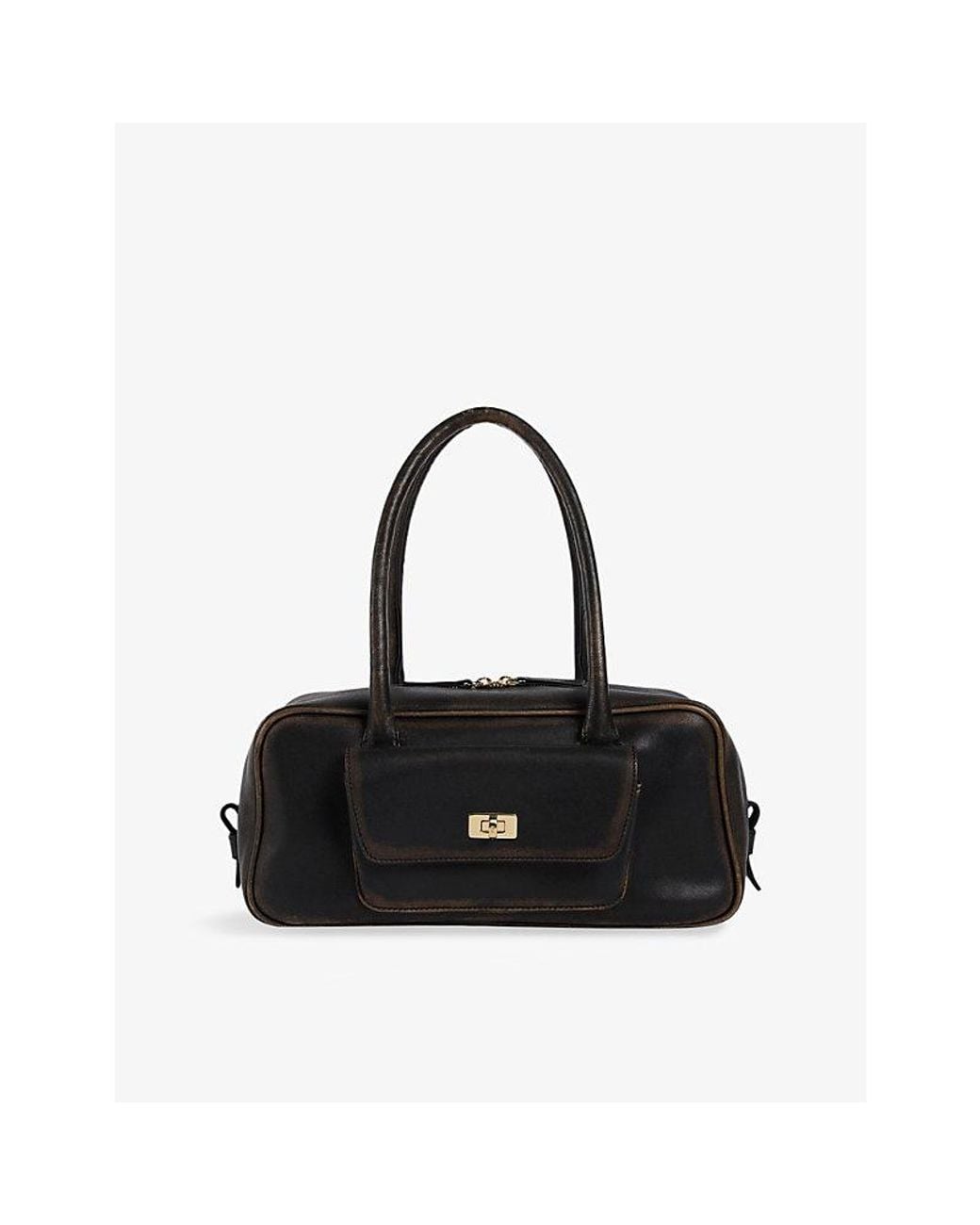 Sandro Black Ezmehralda Suede Shoulder Bag