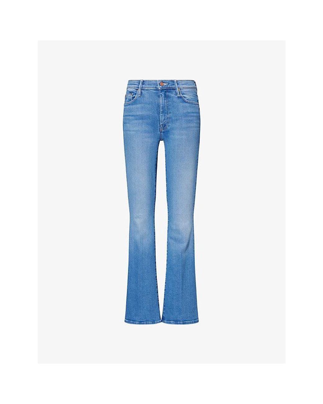 Mother Blue The Weekender Flared Denim Jeans