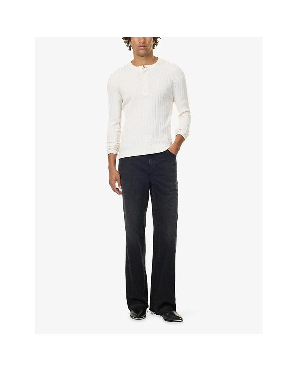 Amiri Blue Ma Fit Straight-Leg Denim Jeans for men