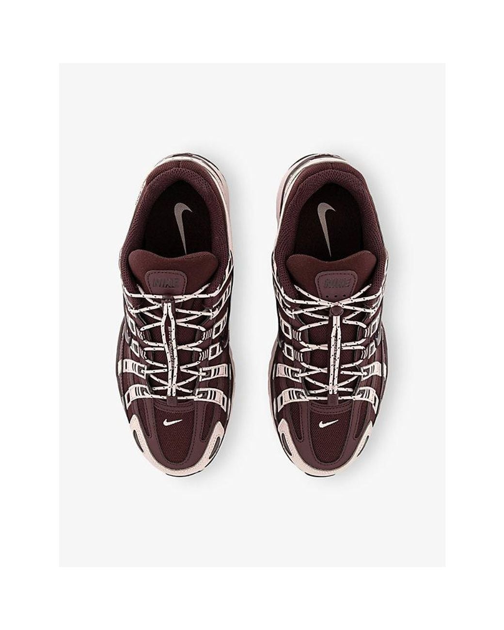 Nike Multicolor P-6000 Leather And Mesh Trainers