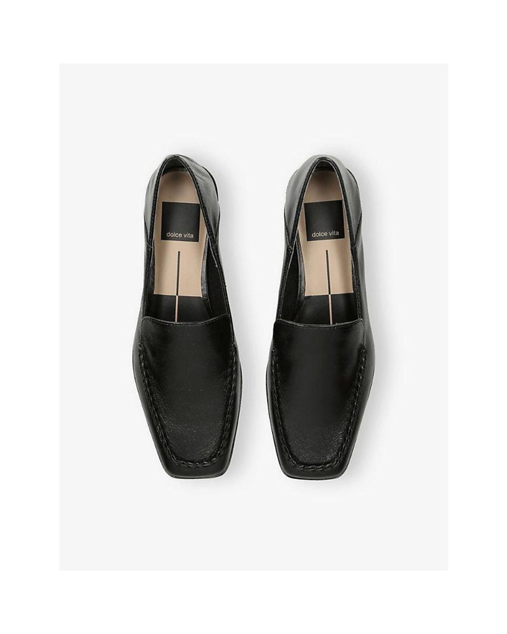 Dolce Vita Black Beny Leather Loafers