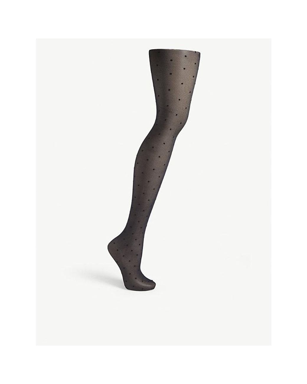 Falke Black 15 Denier Polka Dot Tights